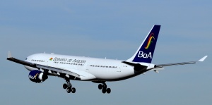 Boliviana de Aviacion (BoA) operates an Airbus A-330 from Santa Cruz to Madrid.